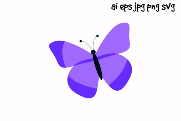 Butterfly Illustration for Versatile Embroidery Projects
