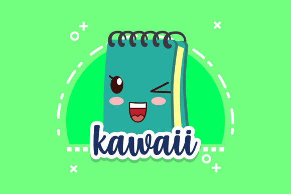Charming School Book Kids Kawaii Embroidery