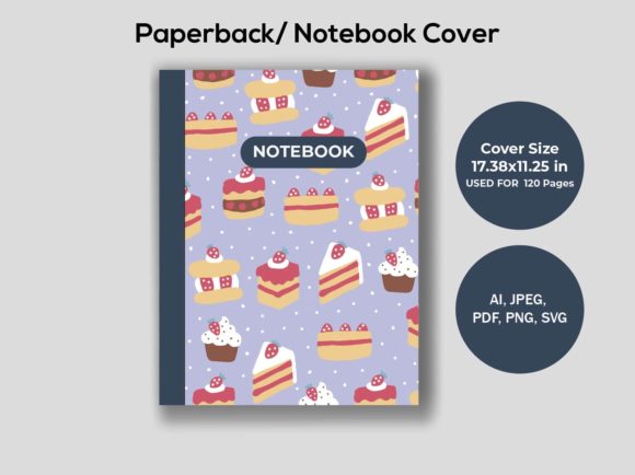 Kawaii Notebook Cover for KDP Interior