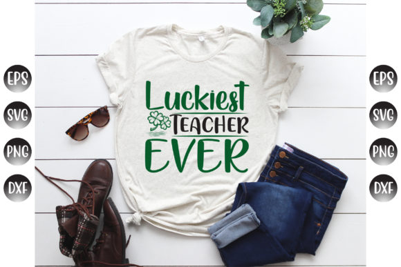 Luckiest Teacher: A St. Patrick's Day Embroidery Gem