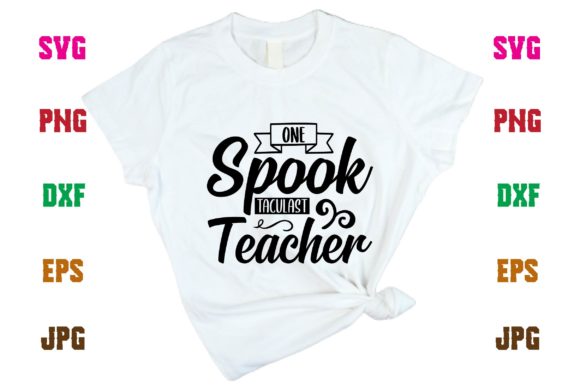One Spook Taculast Teacher: A Charming Embroidery Design