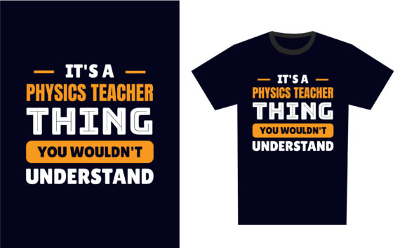 Physics Teacher: A Versatile Typography Design