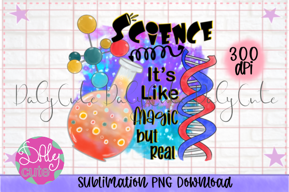 Science Magic PNG for Teacher Embroidery Projects