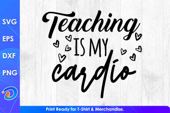 Teaching is My Cardio: A Stylish Teacher's Day Design