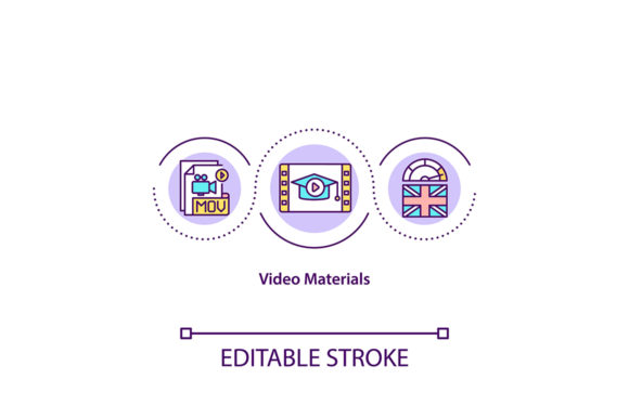 Video Materials Concept Icon: A Fresh Take on Creative Content