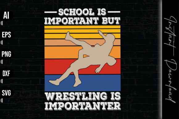 Wrestling is Importanter: A Bold Embroidery Choice